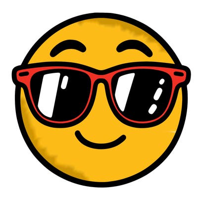 emoji with sunglasses