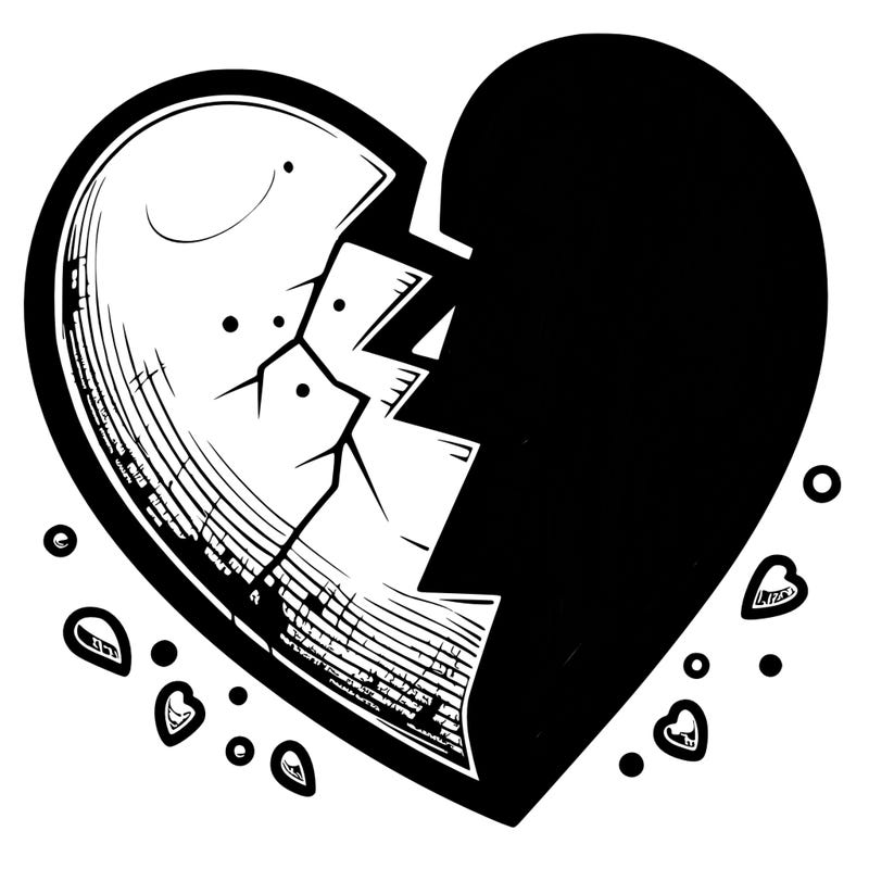 realistic broken heart