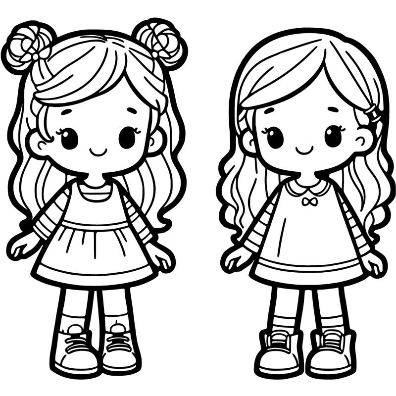 two sisters aged 1 and 10