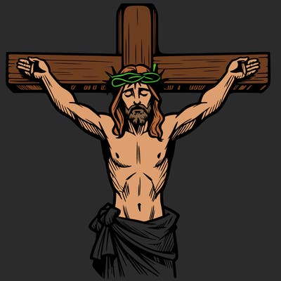 jesus on the cross dieing for our sins