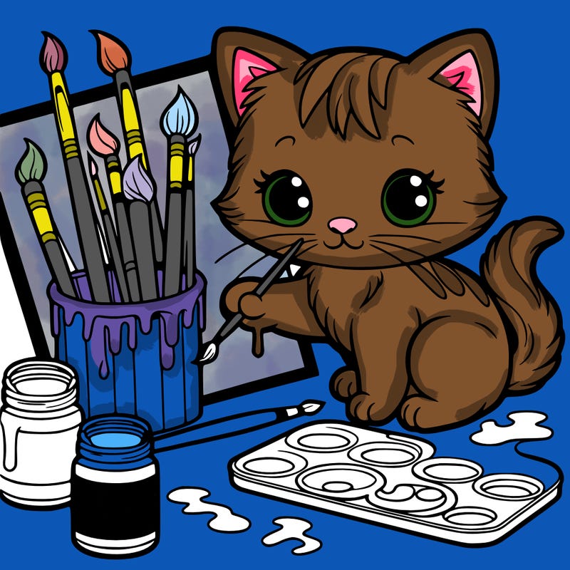 painting kittens