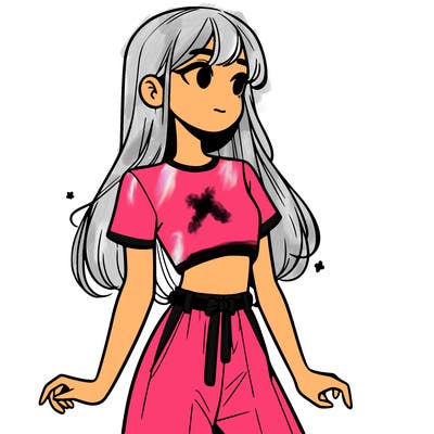 girl in a cute crop top