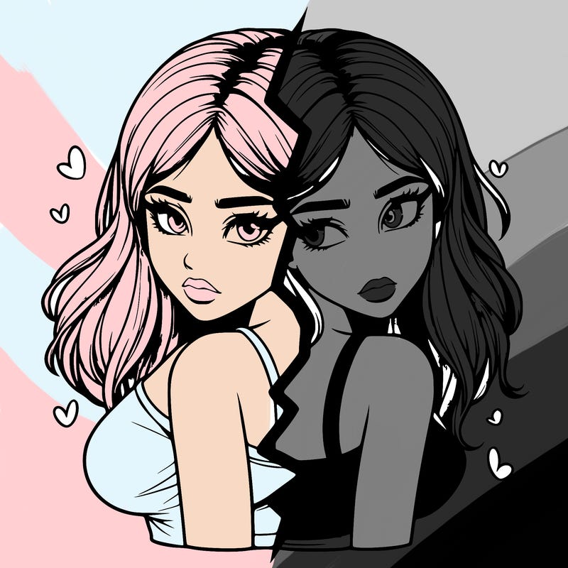 realistic girl split