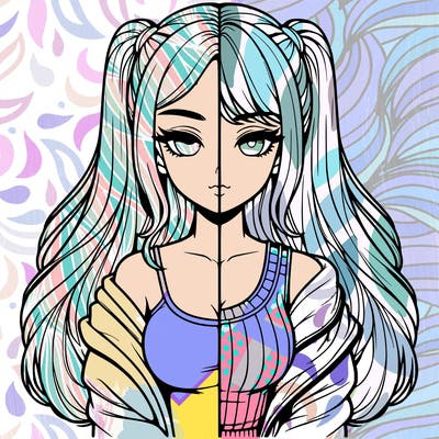 realistic girl split