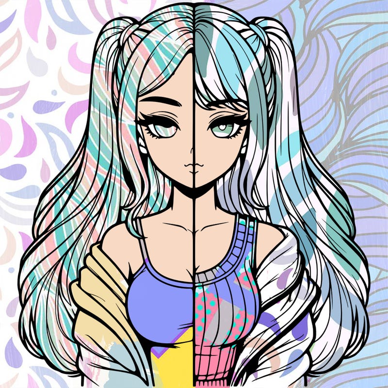 realistic girl split