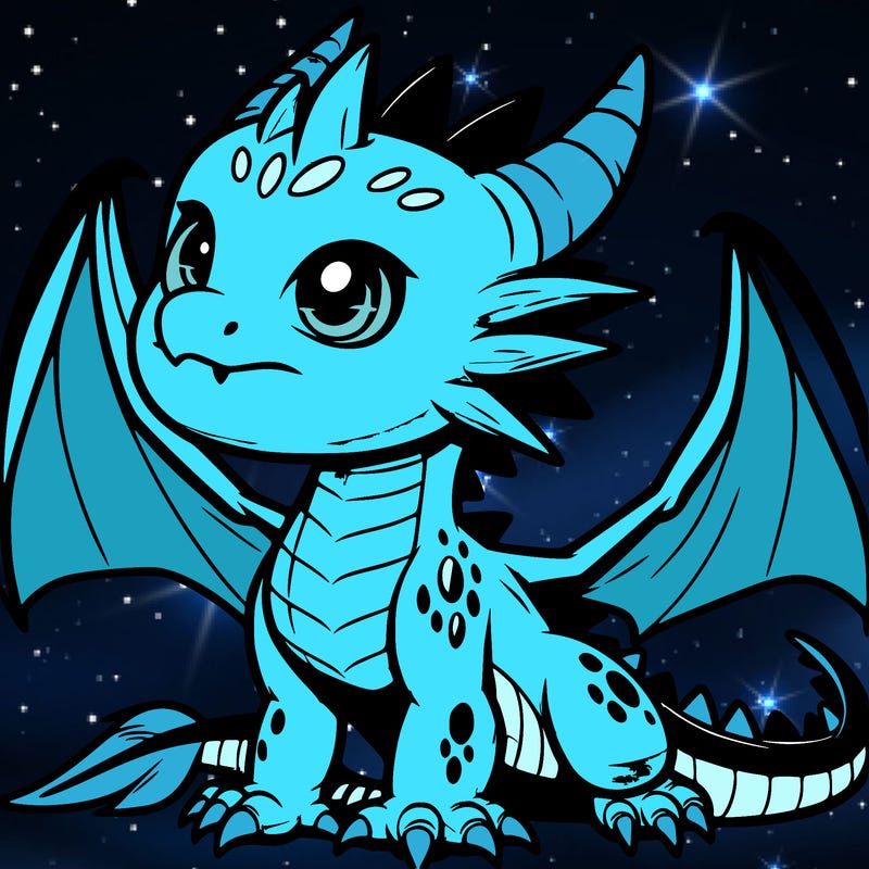 fierce baby night dragon