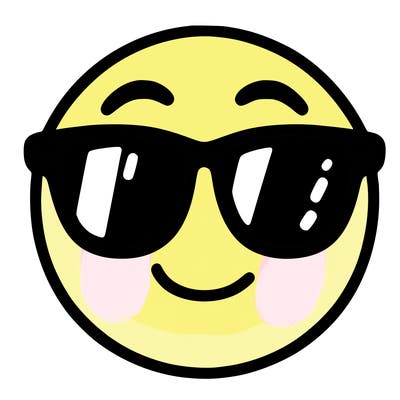 emoji with sunglasses