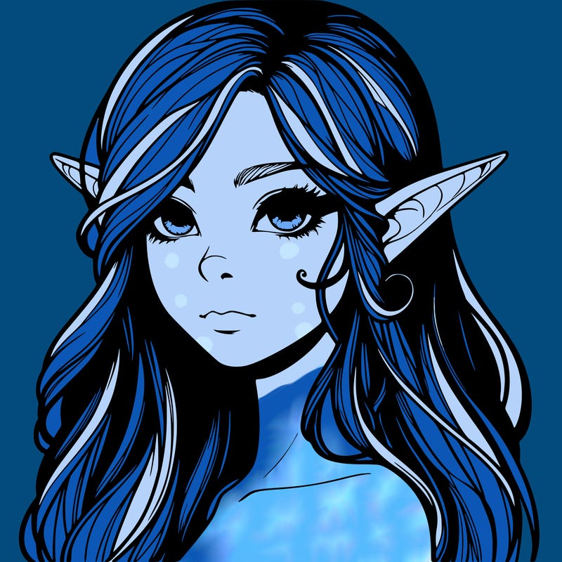 elf girl realistic dark fantasy