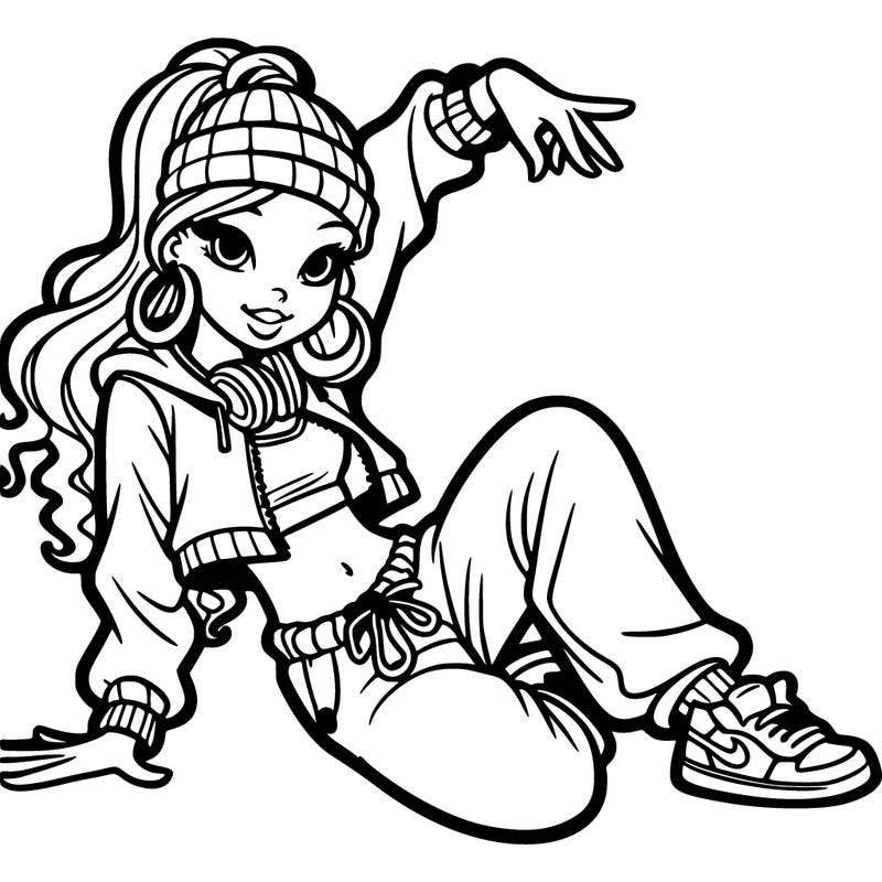 hip-hop dance girl