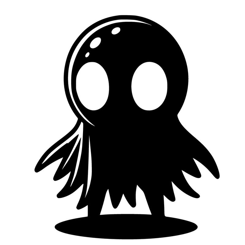 shadow with white eyes