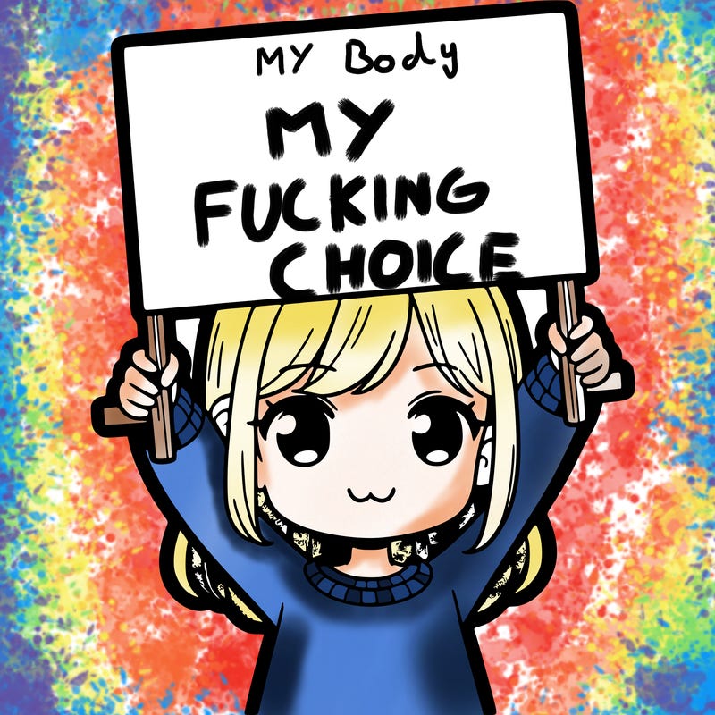 girl holding big sign