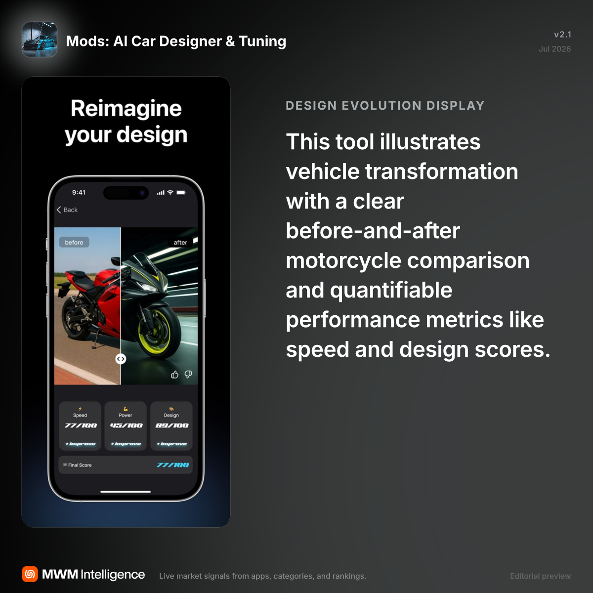 Mods: AI Car Designer & Tuning - Graphics & Design App | MWM