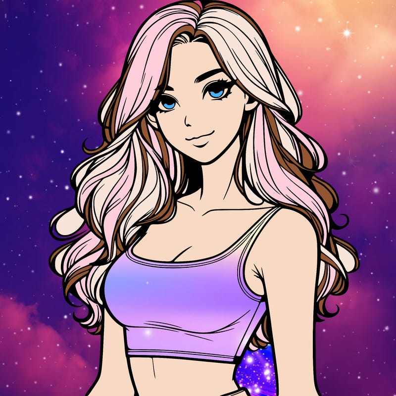 realistic girl with crop top