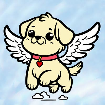dog with wings