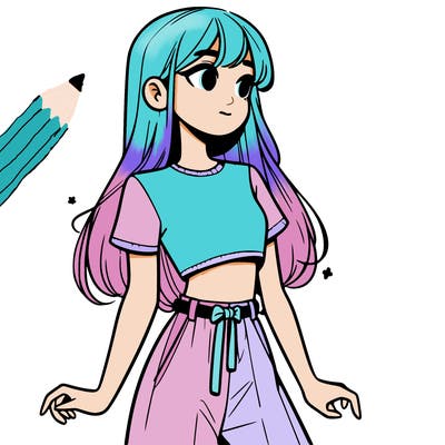 girl in a cute crop top