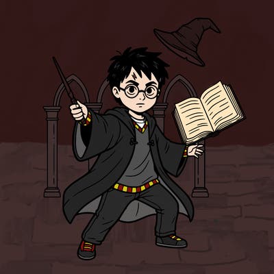make a realistic harry from harry potter and the philosopher’s stone