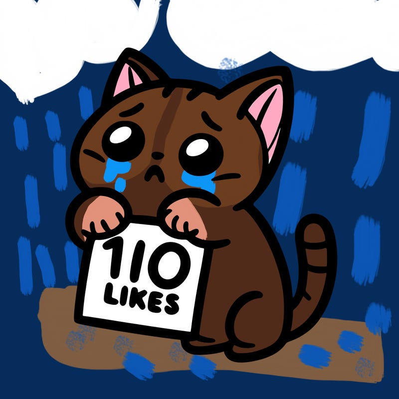 a cat begging for 10 likes