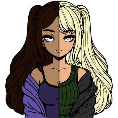 realistic girl split