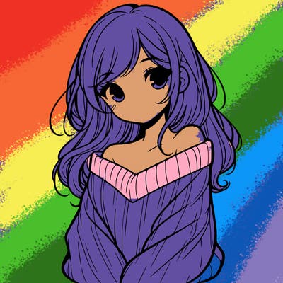 shy pretty girl wearing a sweater that is falling off one shoulder portrait