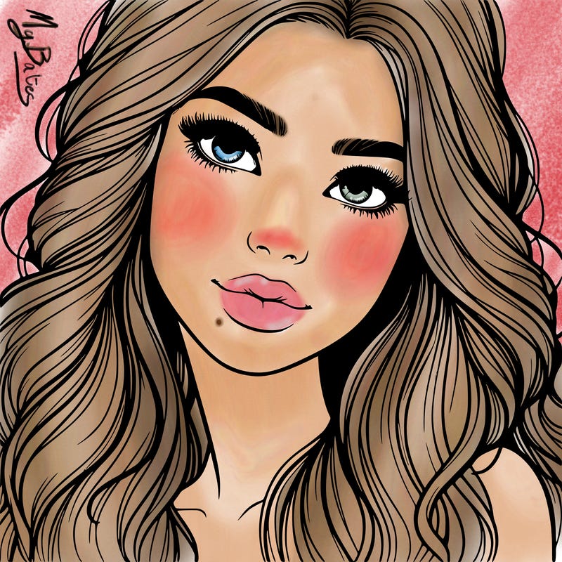 beautiful realistic girl