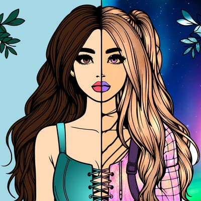 realistic girl split