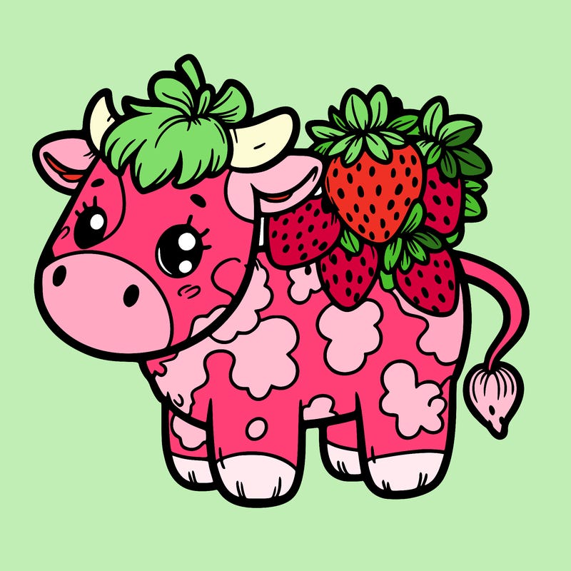 strawberry cow