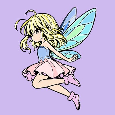 manga fairy flying