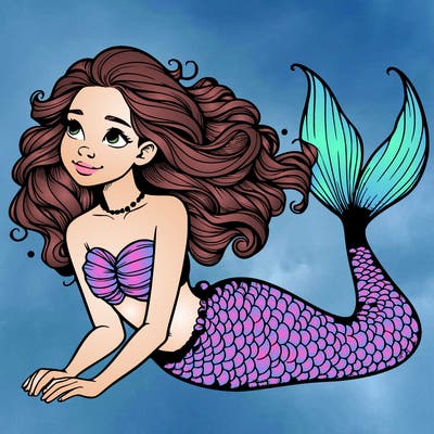 a realistic mermaid