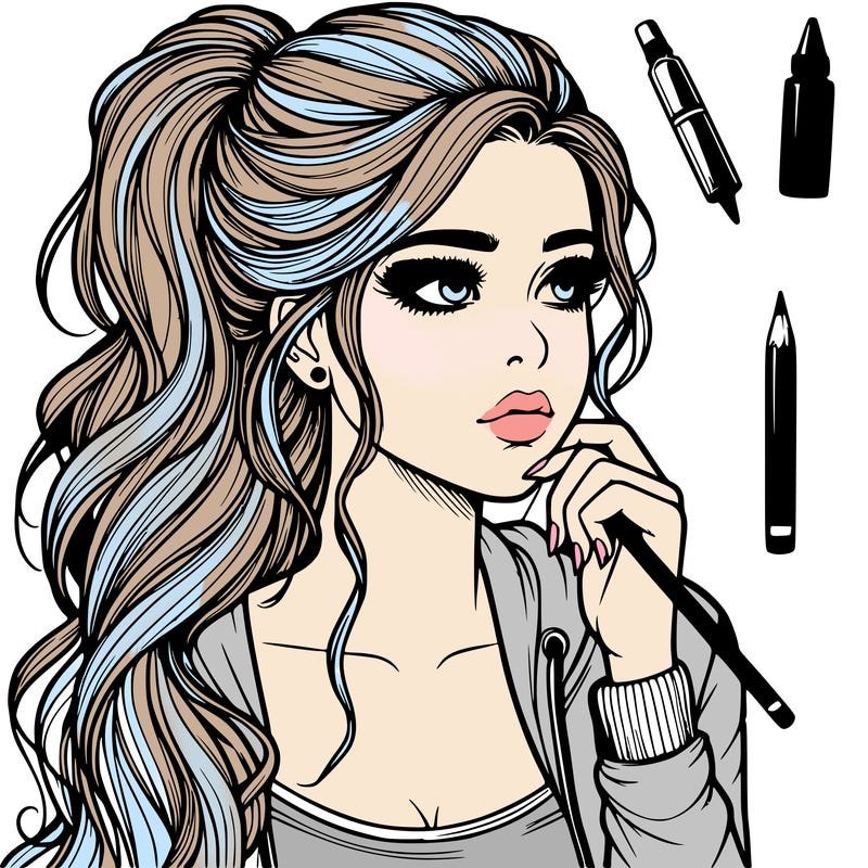 realistic teenage pretty