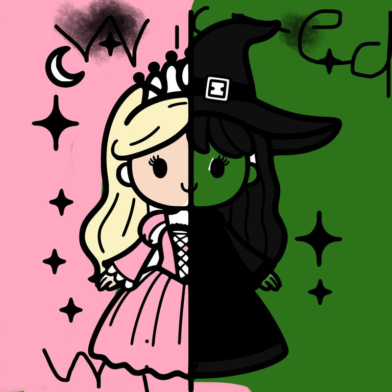 split princess and witch