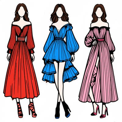 fashion models dresses