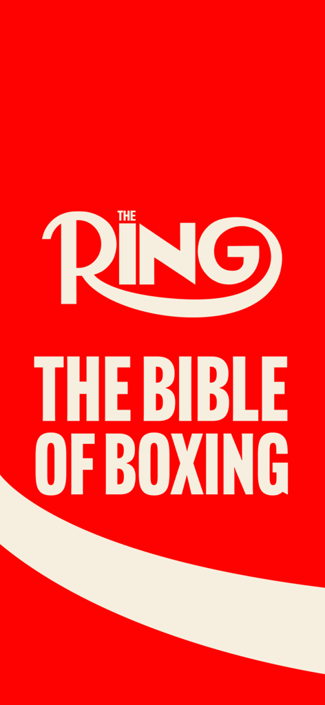 Ring Magazine splash screen with The Ring logo and the text The Bible of Boxing