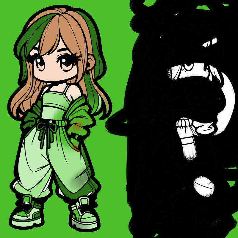 girl in crop top and baggy pants