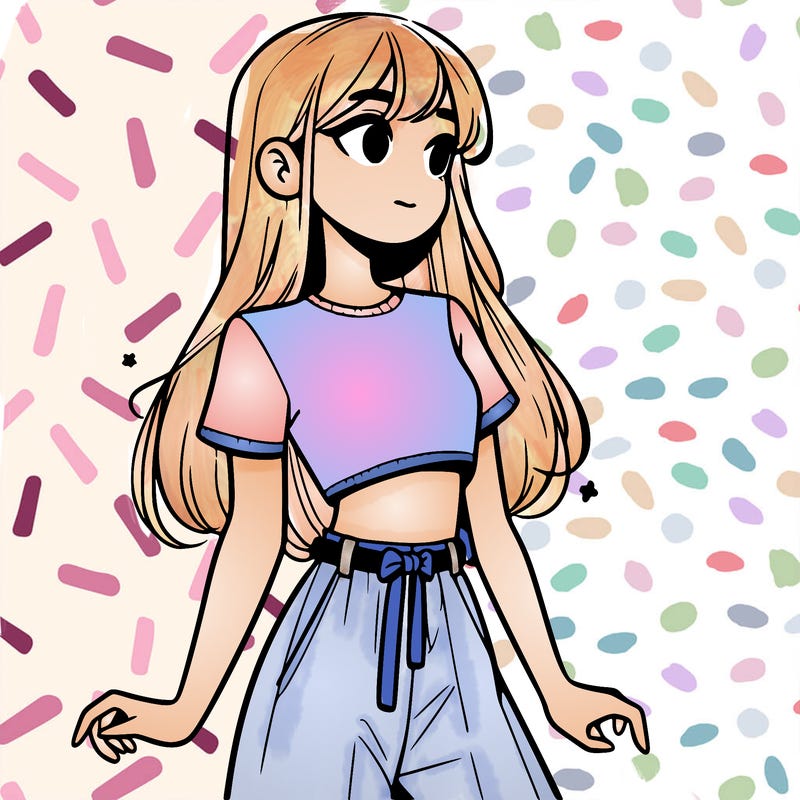 girl in a cute crop top