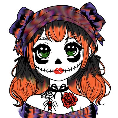 realistic girl halloween