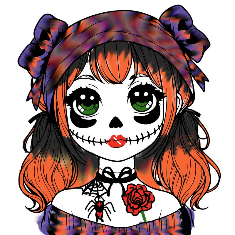 realistic girl halloween
