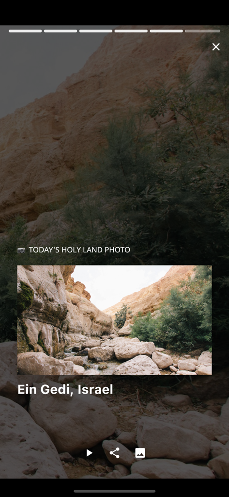 Daily Light On The Daily Path - A photo of Ein Gedi Israel from the Daily Light On The Daily Path devotional app