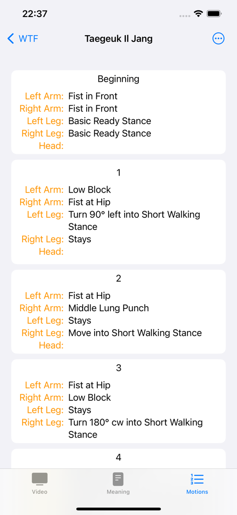 Taekwondo Forms (ITF/WTF) - Detailed step by step written descriptions for a Taekwondo form sequence