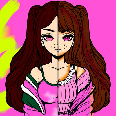 realistic girl split