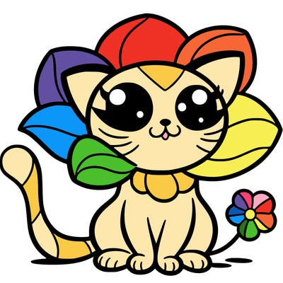 flower cat