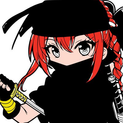 manga girl ninja