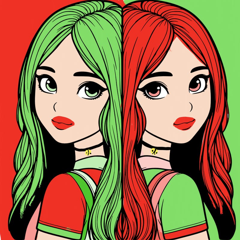 realistic girl split