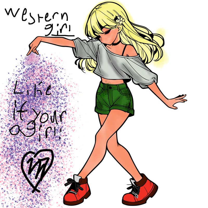 realistic girl danceing