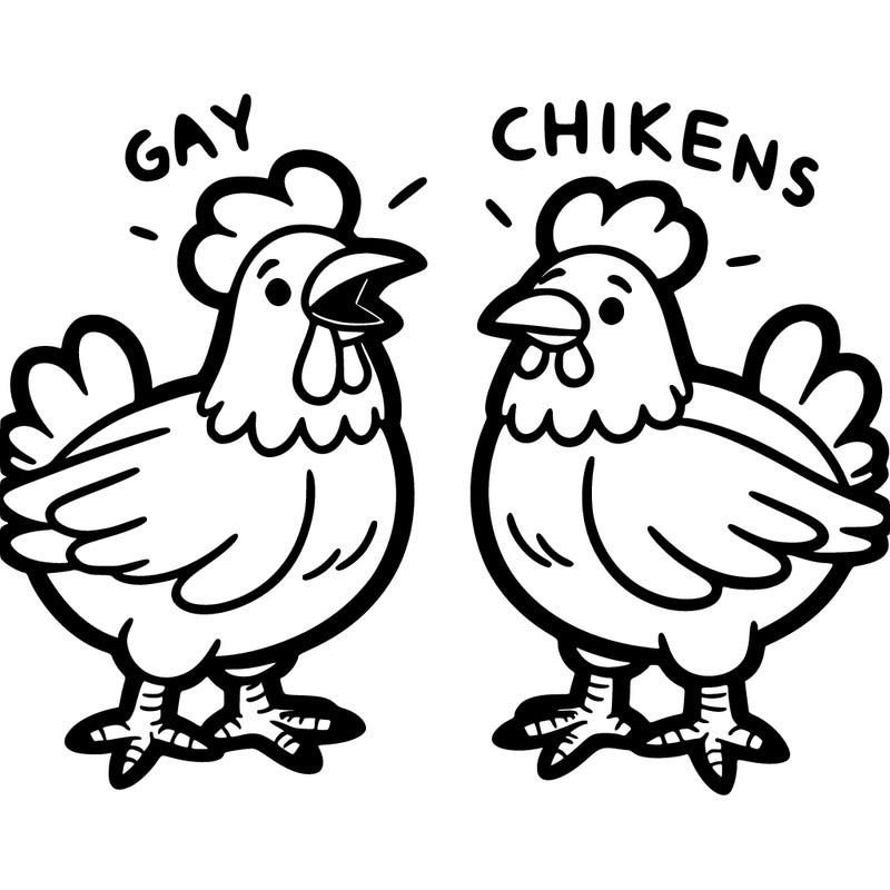 gay chickens