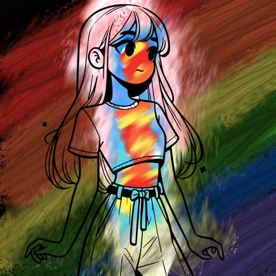 girl in a cute crop top