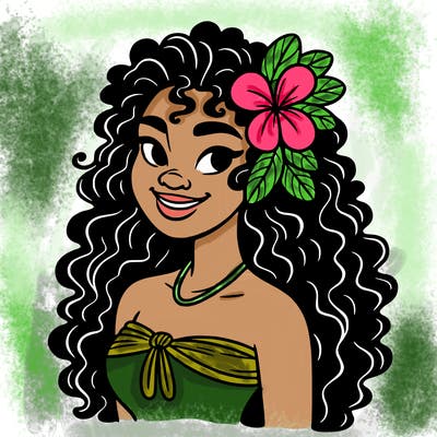 hawaiian black woman