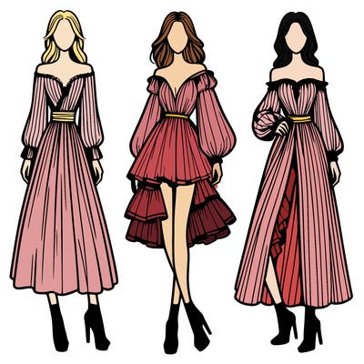 fashion models dresses