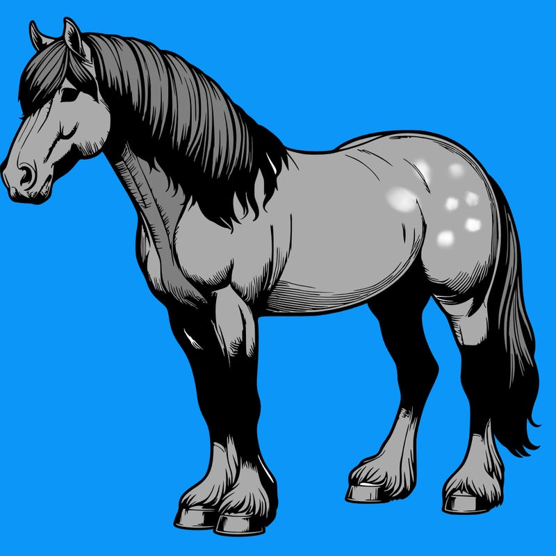 realistic horse