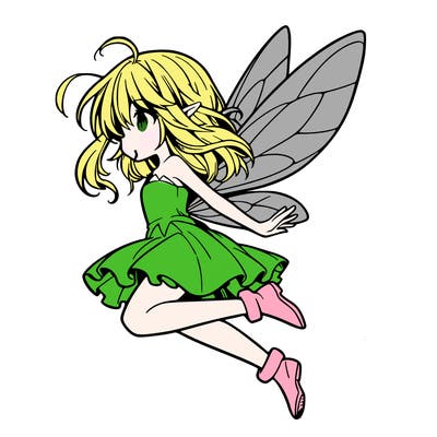 manga fairy flying