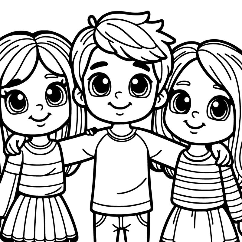 3 10 year old bffs one a boy 2 girls